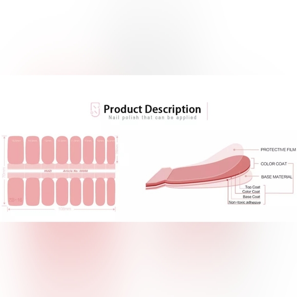 Patriotic Glitter Ombre Nail Wraps - Picture 3 of 4